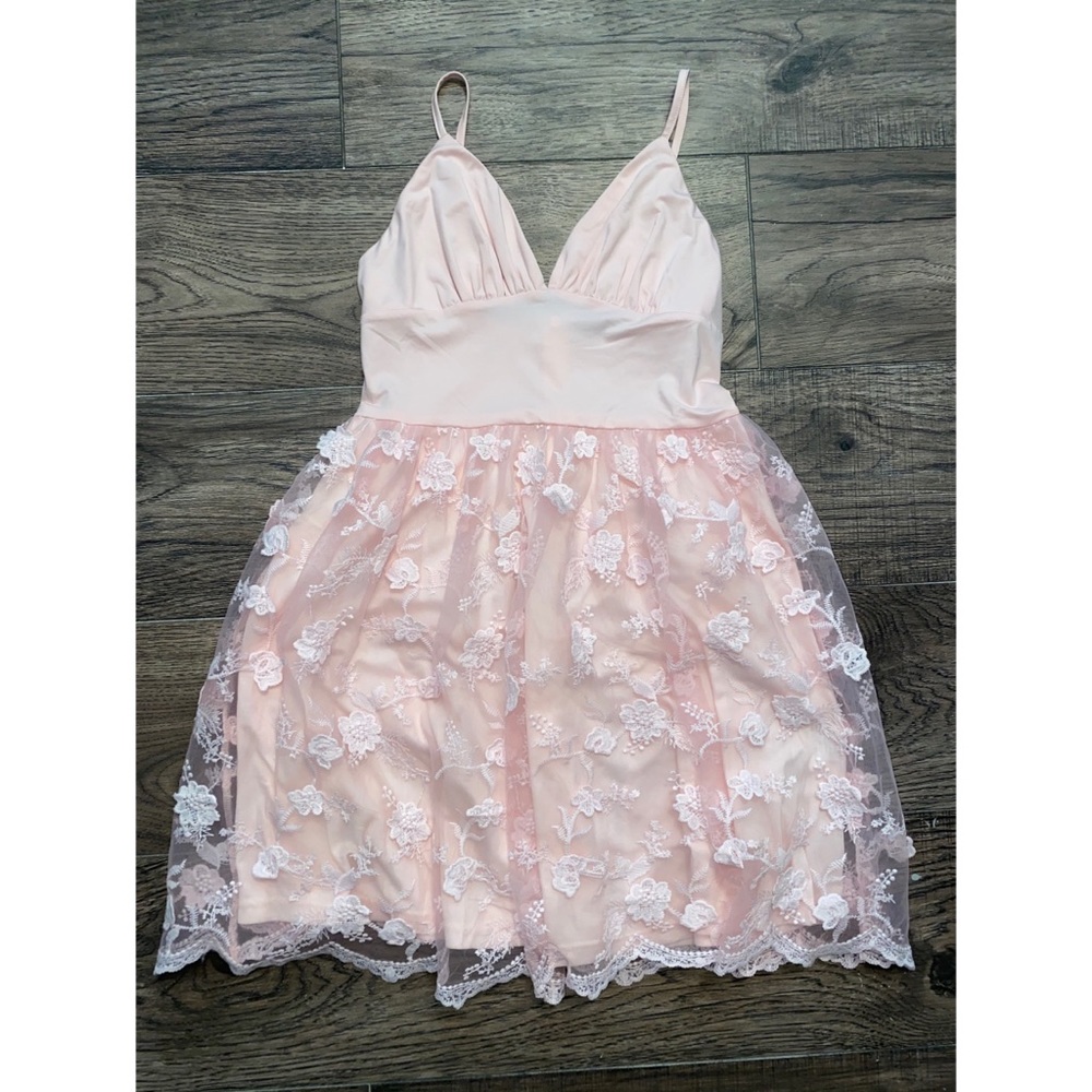 Pink Floral Dress